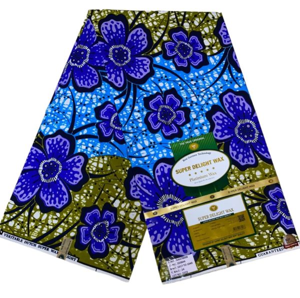 Classy Super Delight wax 2022 latest Design Ankara/Atampa/Kitenge/kente (wrapper) African Fabric, Designed textile (6yards) - AfricanPrints.com.ng