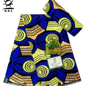 ABC wax 2022-2023 latest Design Ankara/Atampa/Kitenge/kente (wrapper) African Fabric, Designed textile (6yards) - AfricanPrints.com.ng