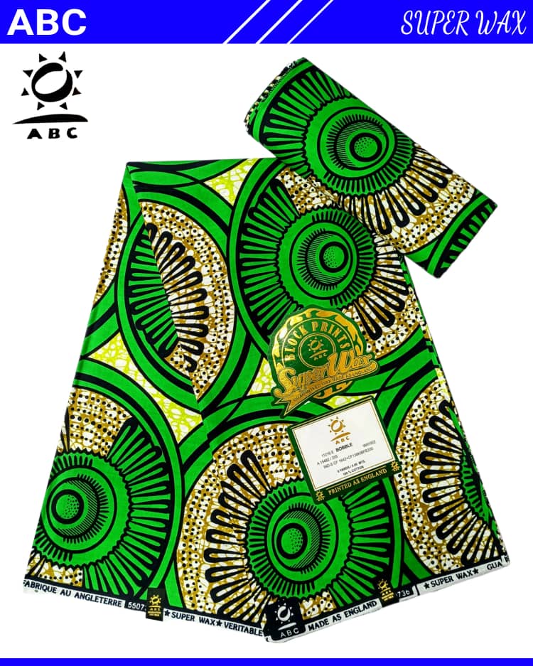 Top Quality ABC wax 2022 Design Ankara/Atampa/Kitenge/kente (wrapper) African Fabric, Designed textile (6yards) - AfricanPrints.com.ng