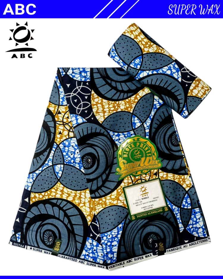 Fresh Design ABC wax Ankara/Atampa/Kitenge/kente (wrapper) African Polyester Fabric, Designed textile (6yards) - AfricanPrints.com.ng