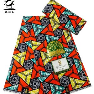 Best ABC wax Ankara/Atampa/Kitenge/kente (wrapper) African Polyester Fabric, Designed textile (6yards) - AfricanPrints.com.ng