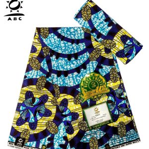 2022 ABC wax Ankara/Atampa/Kitenge/kente (wrapper) African Polyester Fabric, Designed textile (6yards) - AfricanPrints.com.ng
