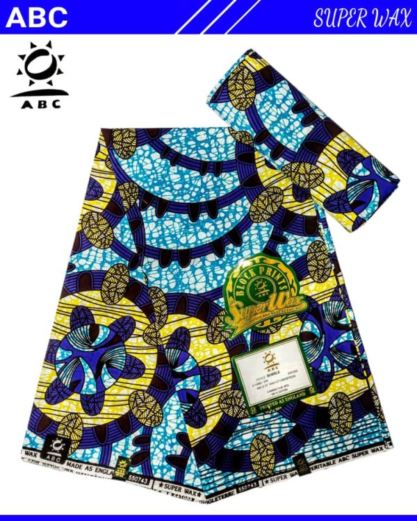 2022 ABC wax Ankara/Atampa/Kitenge/kente (wrapper) African Polyester Fabric, Designed textile (6yards) - AfricanPrints.com.ng