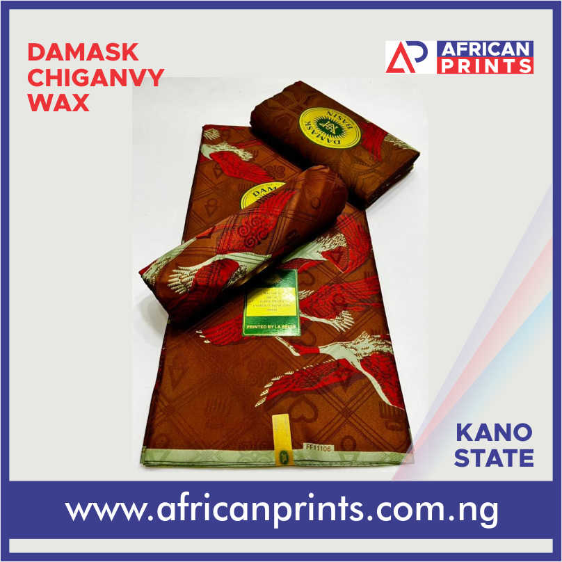 DAMASK CHIGANCY WAX Ankara/Atampa/kitenge/kente (wrappers) wax